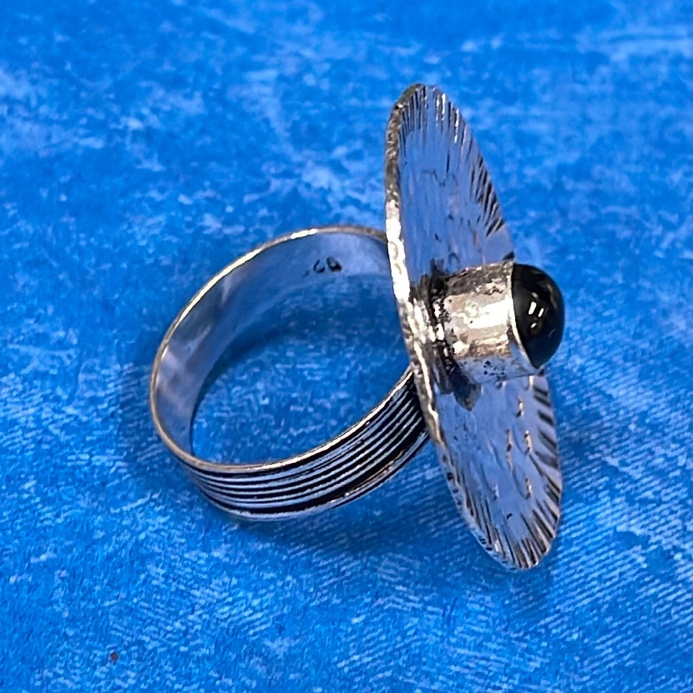 Onyx Shield Ring - image 5